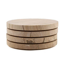 Load image into Gallery viewer, Sandstone Wood Absorbent Coaster, 4 inch round, Desert Sand w/Holder