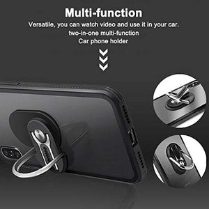 Universal 2 in 1 360 Degree Rotation Car Air Ring Holder & Stand