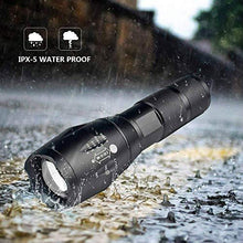 Load image into Gallery viewer, Tactical Flashlight 5 Lights Modes, Ultra-bright Zoom Function and IP65 Waterproof Handheld Flashlights