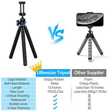 Load image into Gallery viewer, Phone Tripod, 12 Inch Flexible Cell Phone Tripod Stand Holder with Wireless Remote