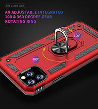 Load image into Gallery viewer, iPhone Case- Magnetic Shockproof Ring Holder for Car Mount with Kickstand