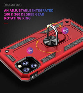 iPhone Case- Magnetic Shockproof Ring Holder for Car Mount with Kickstand