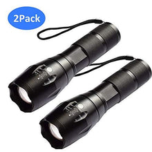 Load image into Gallery viewer, Tactical Flashlight 5 Lights Modes, Ultra-bright Zoom Function and IP65 Waterproof Handheld Flashlights