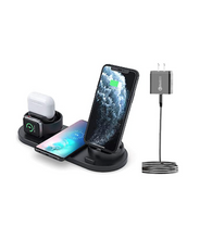 Load image into Gallery viewer, 6 in 1 Wireless Charging Station for iPhone Products and Galaxy Qi Enable