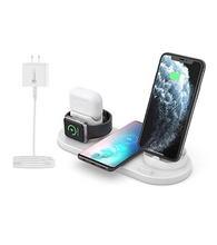 Load image into Gallery viewer, 6 in 1 Wireless Charging Station for iPhone Products and Galaxy Qi Enable