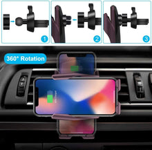 Load image into Gallery viewer, 10W Wireless Car Charger Phone Mount, Universal Car Mount Phone Holder