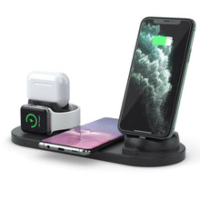 Load image into Gallery viewer, 6 in 1 Wireless Charging Station for iPhone Products and Galaxy Qi Enable