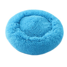 Load image into Gallery viewer, Soft Long Plush Round Pet Dog Bed for Small Medium Dogs