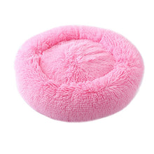 Load image into Gallery viewer, Soft Long Plush Round Pet Dog Bed for Small Medium Dogs