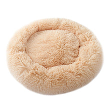 Load image into Gallery viewer, Soft Long Plush Round Pet Dog Bed for Small Medium Dogs