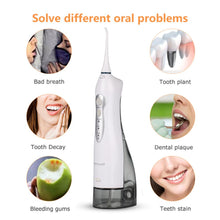 Load image into Gallery viewer, Oral Irrigator USB Rechargeable Water Flosser Portable Dental Water Jet 300ML Water Tank Waterproof Teeth Cleaner