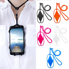 Load image into Gallery viewer, Universal Silicone Cell Phone Holder Case Cover with Neck Strap