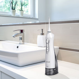 Oral Irrigator USB Rechargeable Water Flosser Portable Dental Water Jet 300ML Water Tank Waterproof Teeth Cleaner