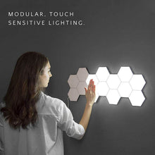 Load image into Gallery viewer, 16pcs Quantum lamp led modular touch sensitive lighting decoration wall