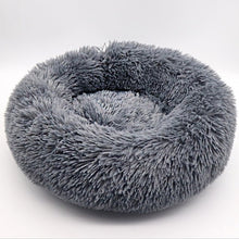 Load image into Gallery viewer, Soft Long Plush Round Pet Dog Bed for Small Medium Dogs