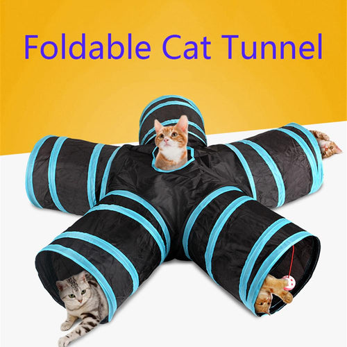 Foldable Pet Tunnel Indoor and Outdoor Training Toy for Dogs and Cats