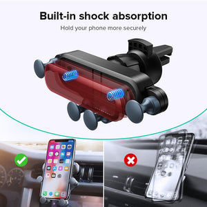 Gravity Phone Car Holder  in Car Air Vent Clip Mount