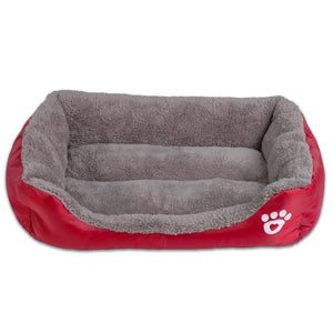 Pet Sofa Beds Waterproof Bottom Soft Fleece Warm Bed House for Dog and Cat