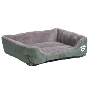 Pet Sofa Beds Waterproof Bottom Soft Fleece Warm Bed House for Dog and Cat