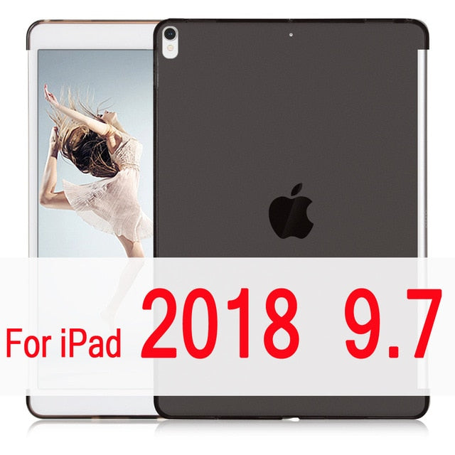 Silicone Case for iPad Pro 10.5 iPad 2018 9.7 inch  with Smart Keyboard Cover