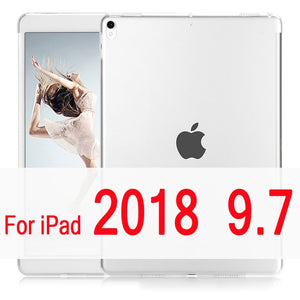 Silicone Case for iPad Pro 10.5 iPad 2018 9.7 inch  with Smart Keyboard Cover