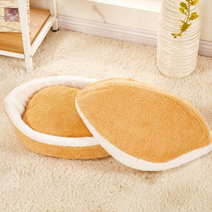 Removable Cat Sleeping Bag Sofas Mat Hamburger House for Pets