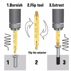 Premium Screw Extractor (Set of 5)