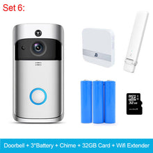 Load image into Gallery viewer, Smart Wireless Wifi Video Doorbell Intercom 720P Phone Call Camera Infrared Remote Record Home Security Monitoring